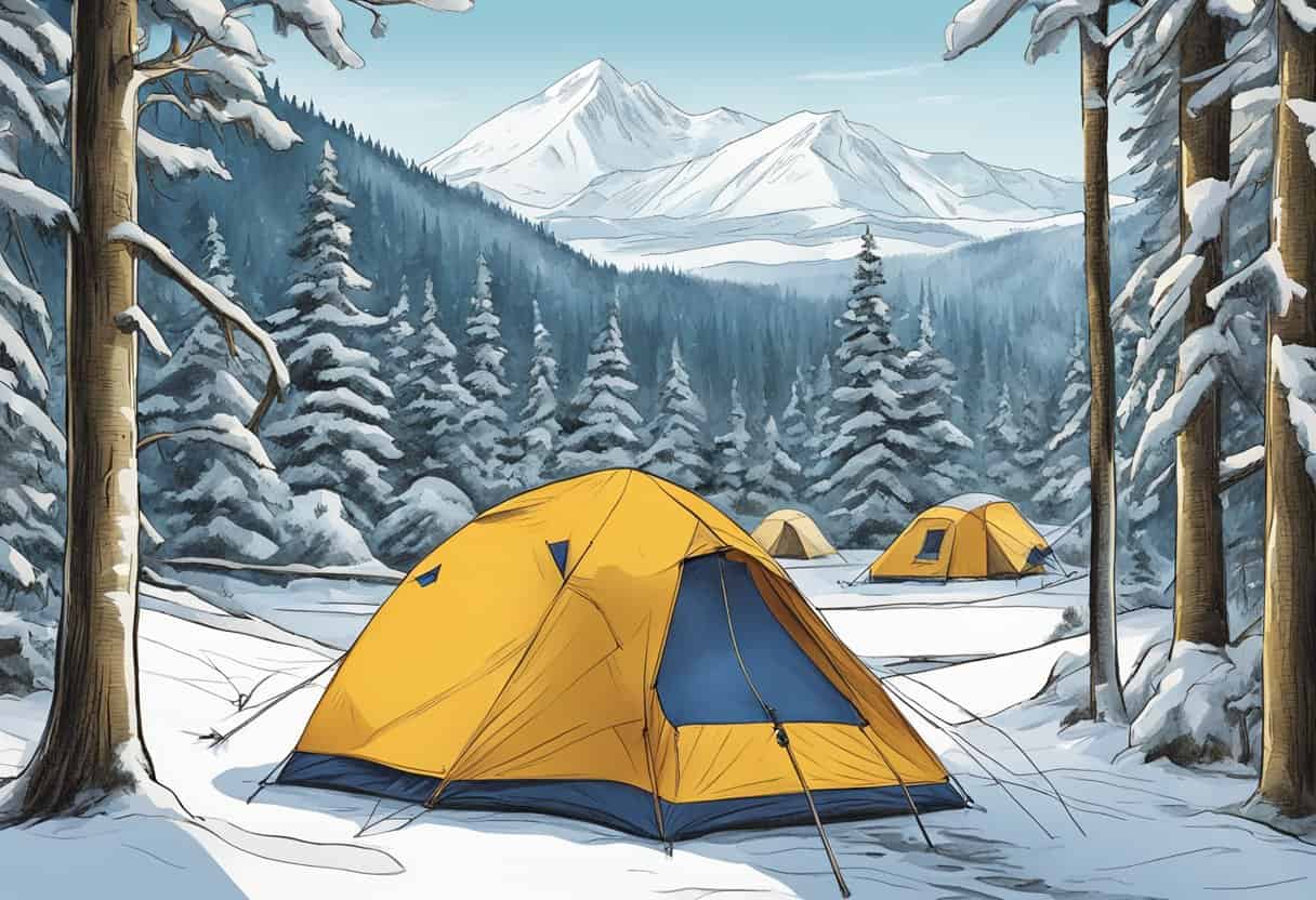 winter camping in washington