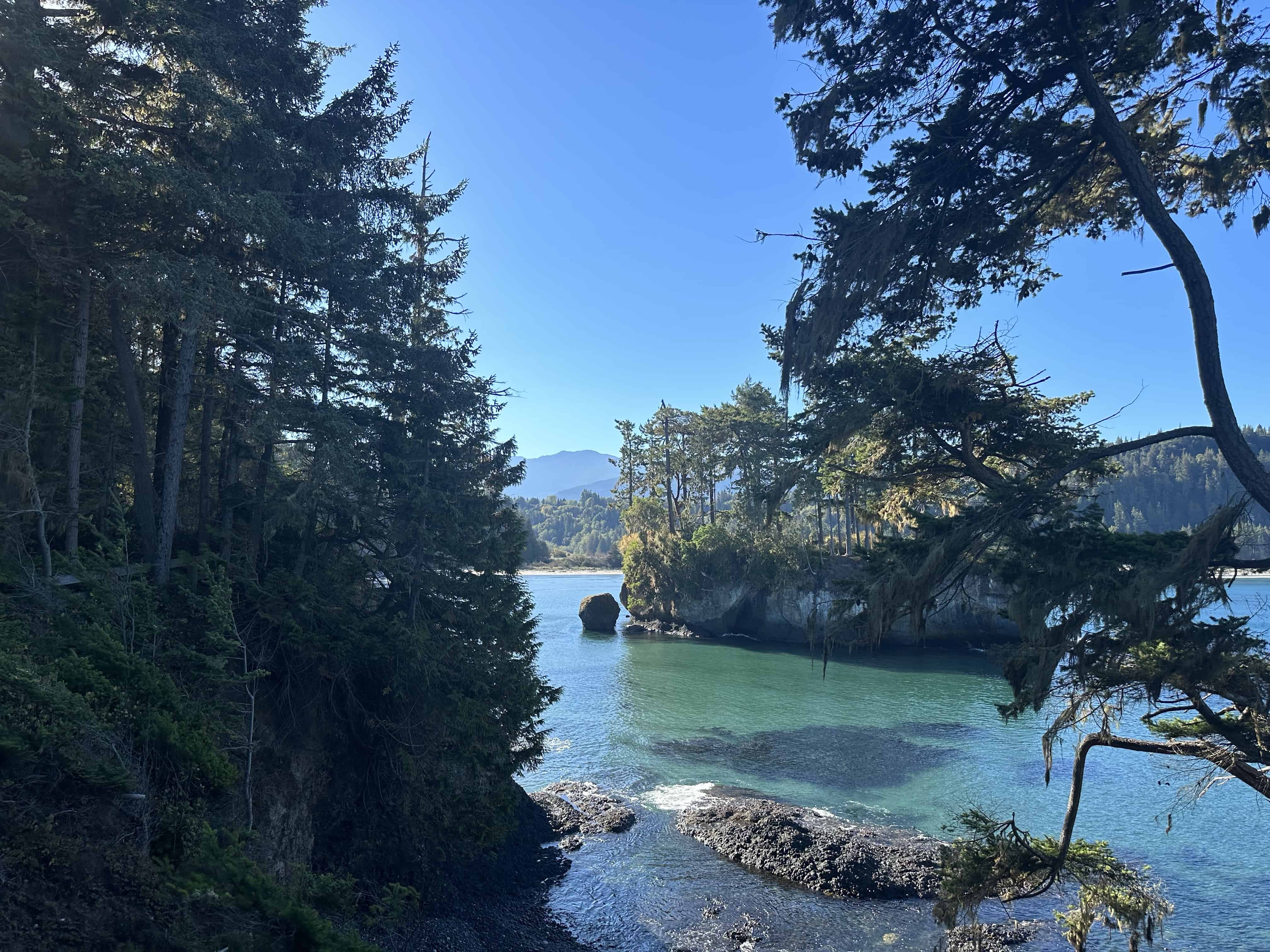 View from Salt Creek Campground out over Crescent Bay