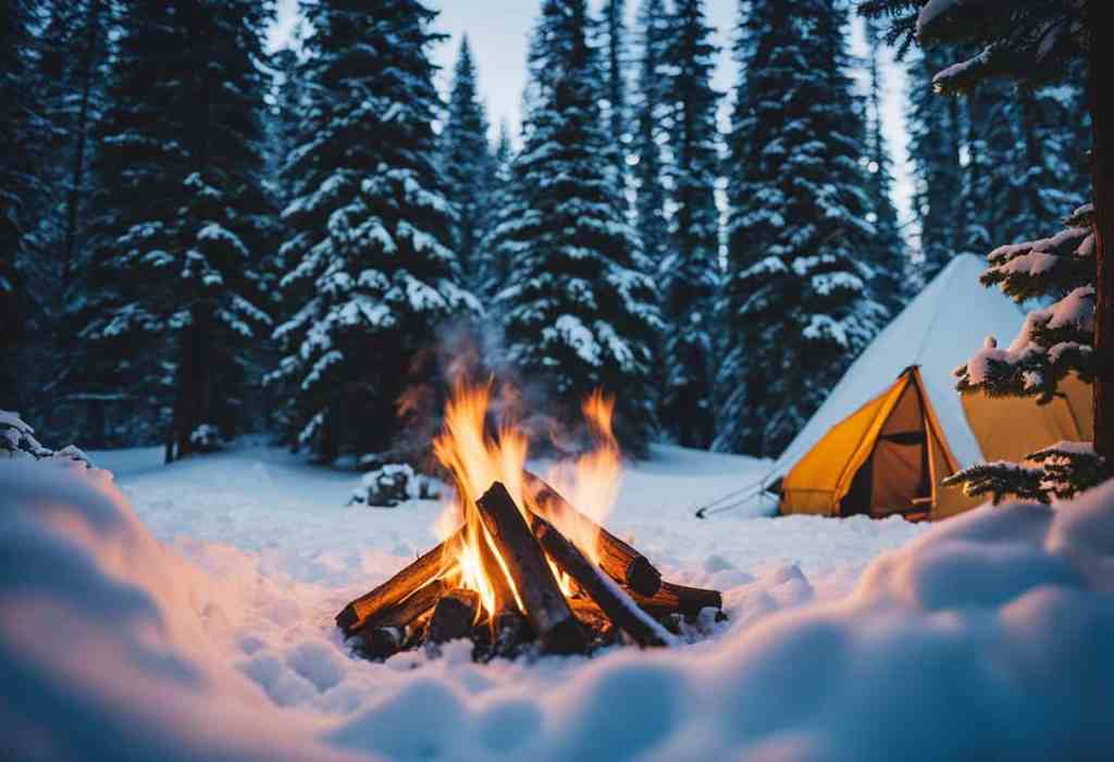 Family friendly winter camping in Washington