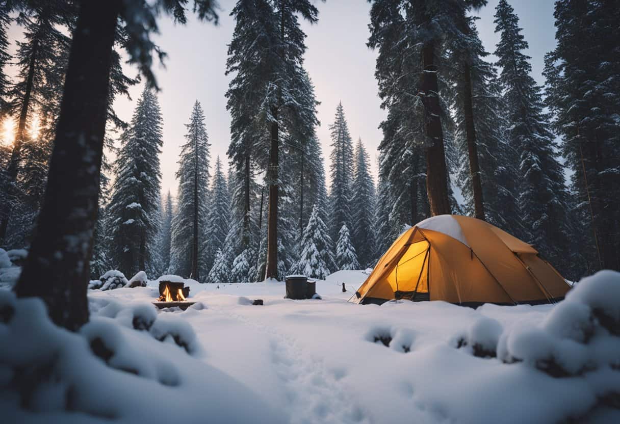 family friendly winter camping in washington