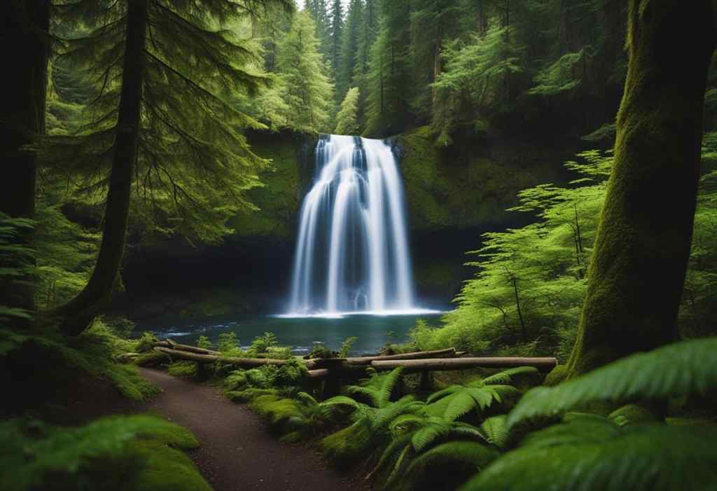 campsites near waterfalls in washington
