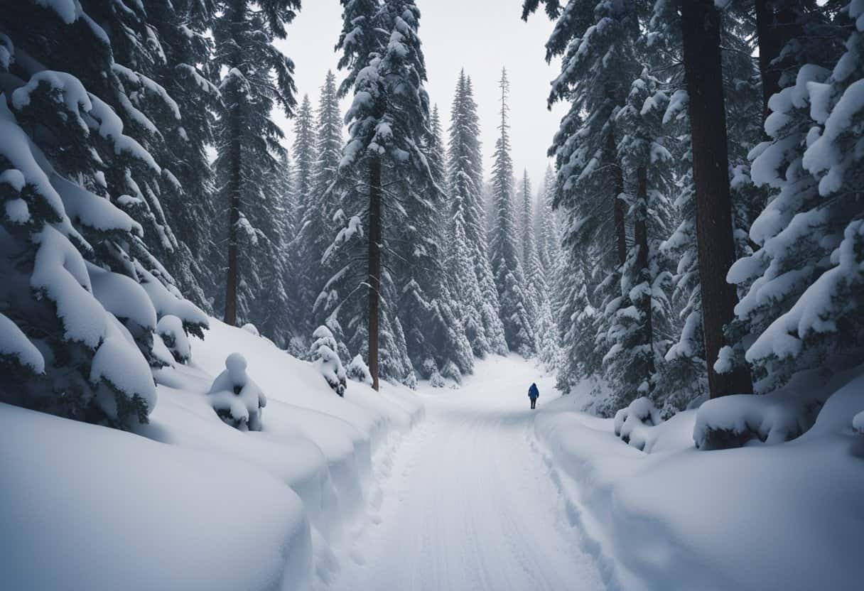 snowshoeing at snoqualmie pass