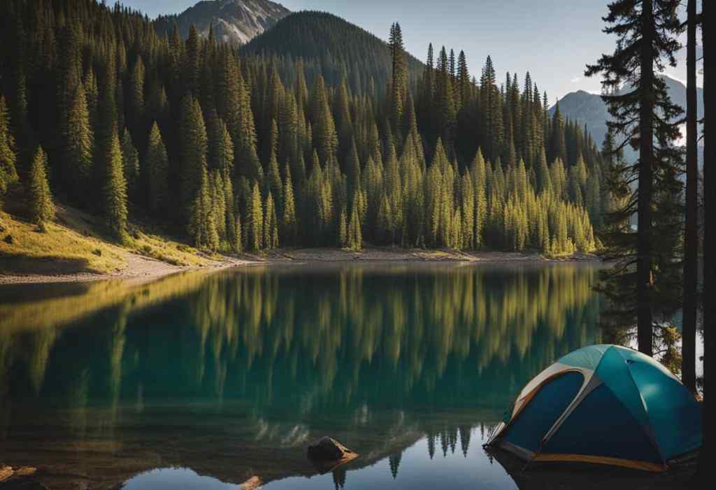 lake camping in washington