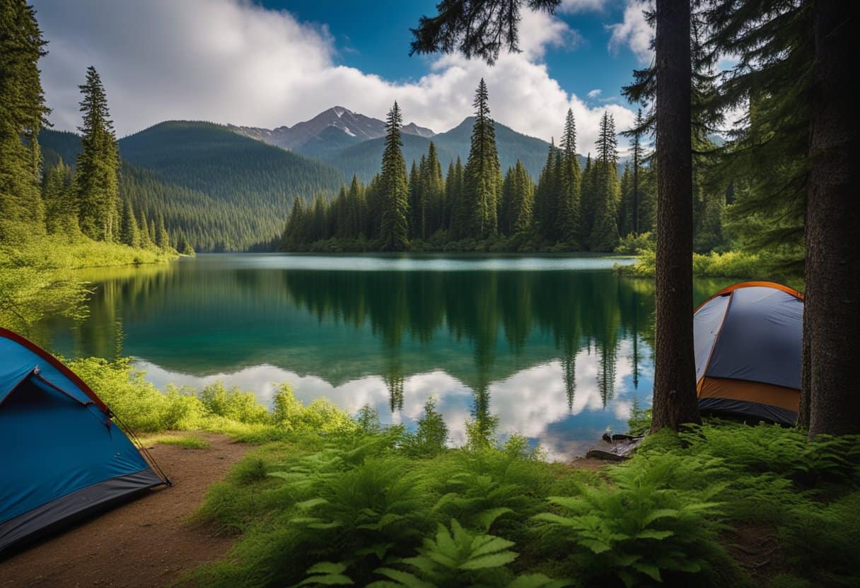 lake camping in washington
