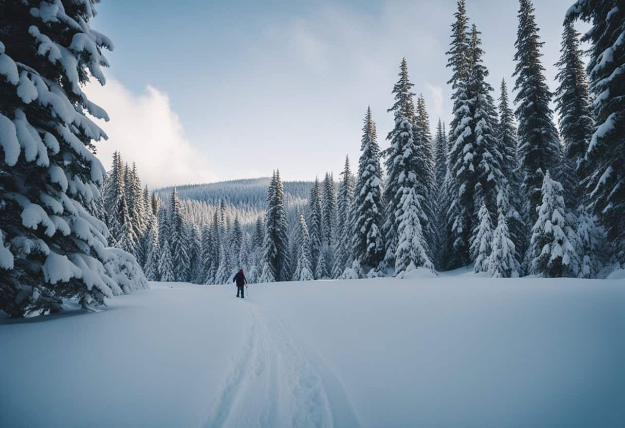 snowshoeing trails in washington