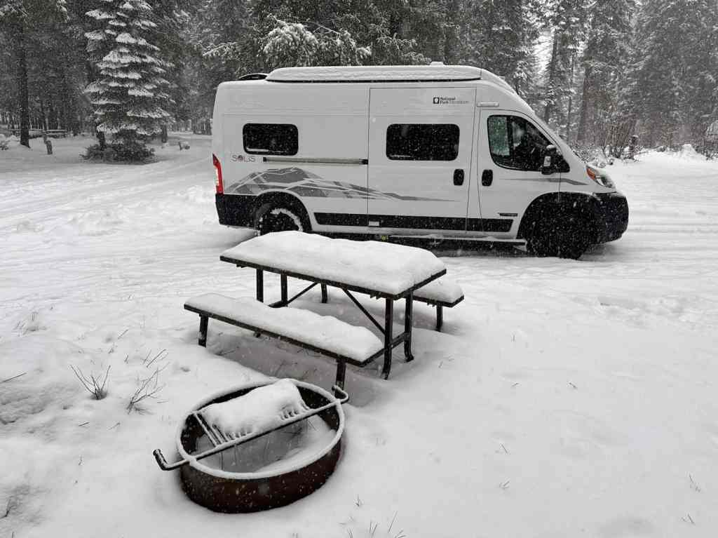 Solis Camper Van - Winter Camping in Washington