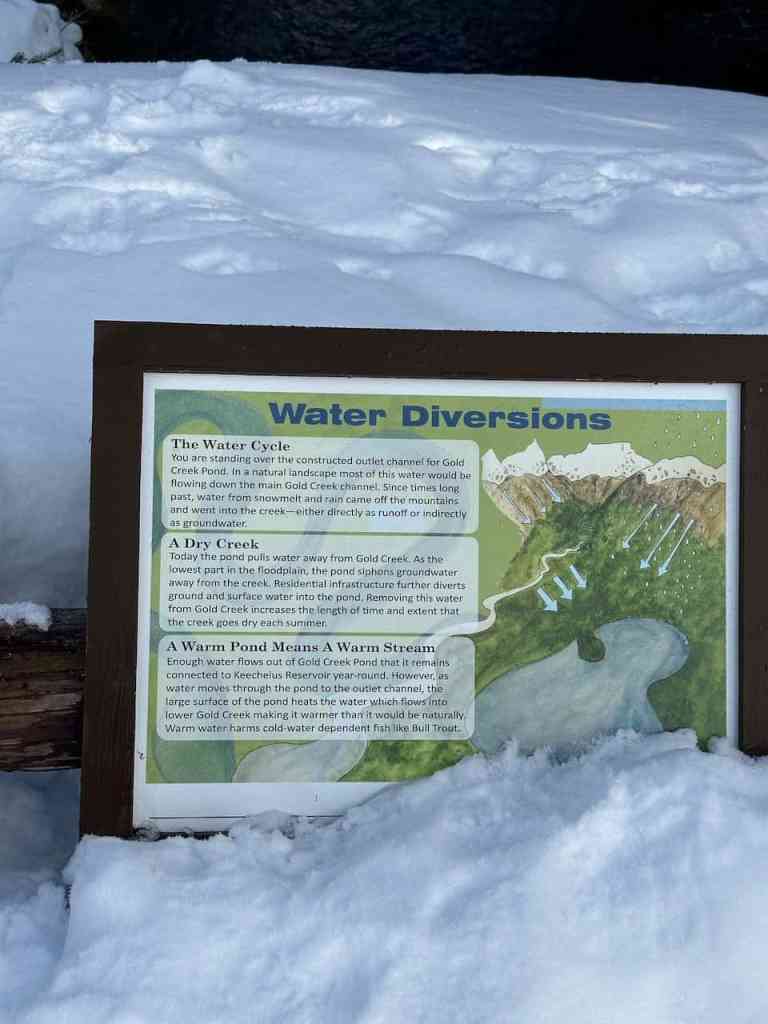 gold creek pond snowshoe