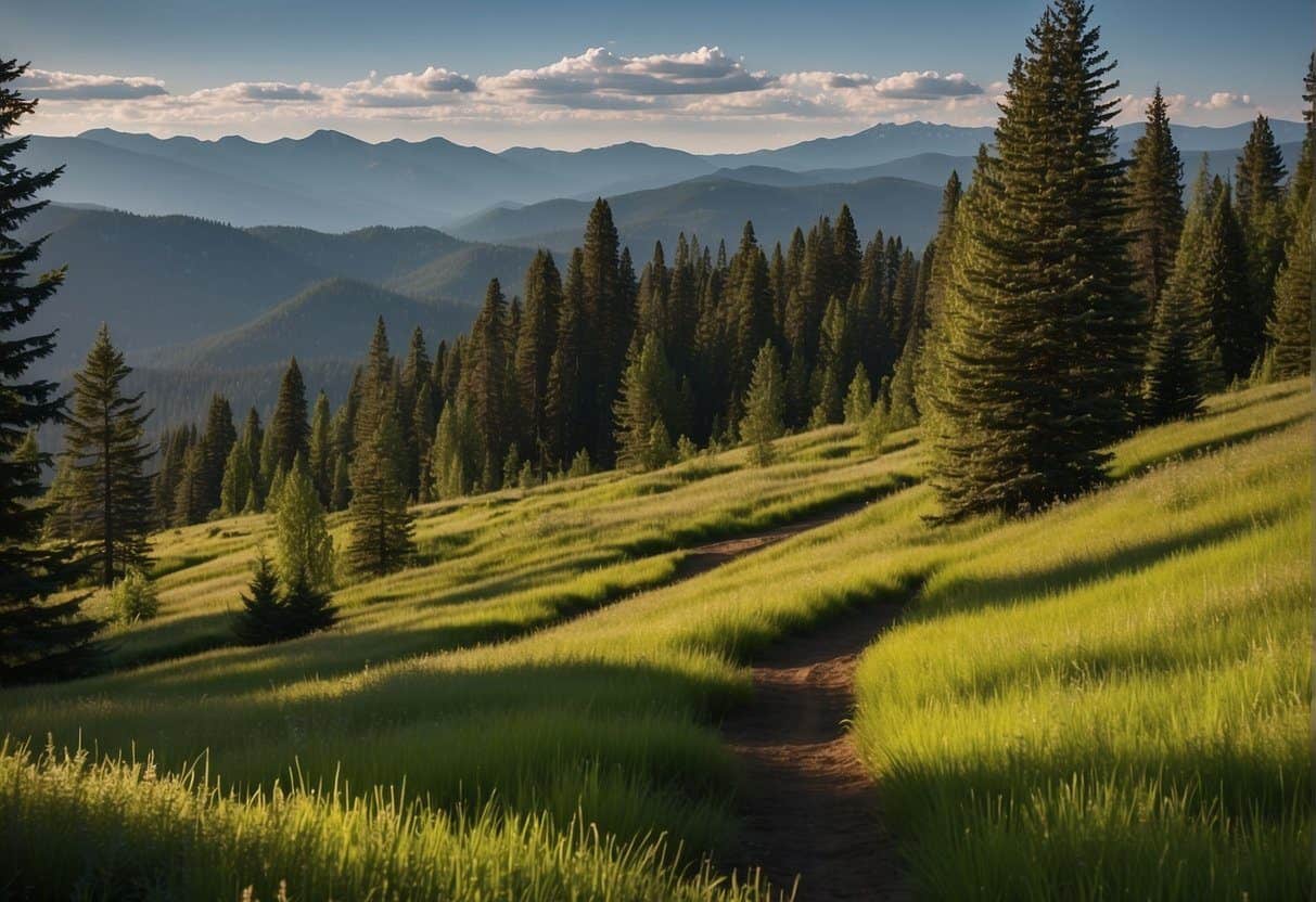 Lush green forest, winding trails, and a majestic mountain backdrop are just some of the views available for the best hiking near Spokane.