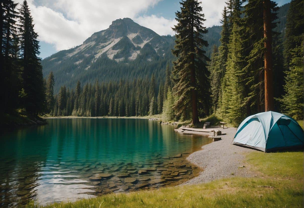 Lush green forests, towering mountains, and serene lakes surround the popular campgrounds and parks in Washington State, offering the perfect backdrop for a peaceful camping experience