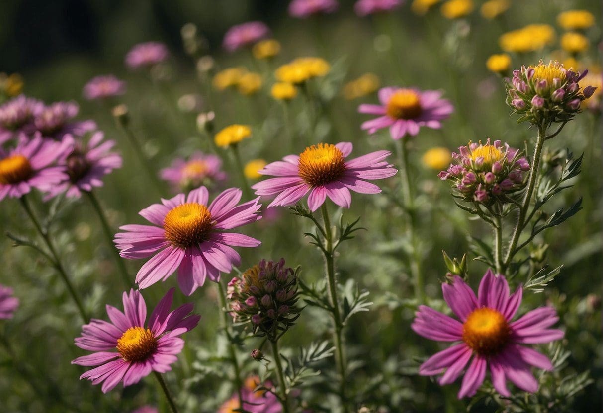 Wildflowers bloom across Snoqualmie Pass, dotting the landscape with vibrant colors and delicate petals