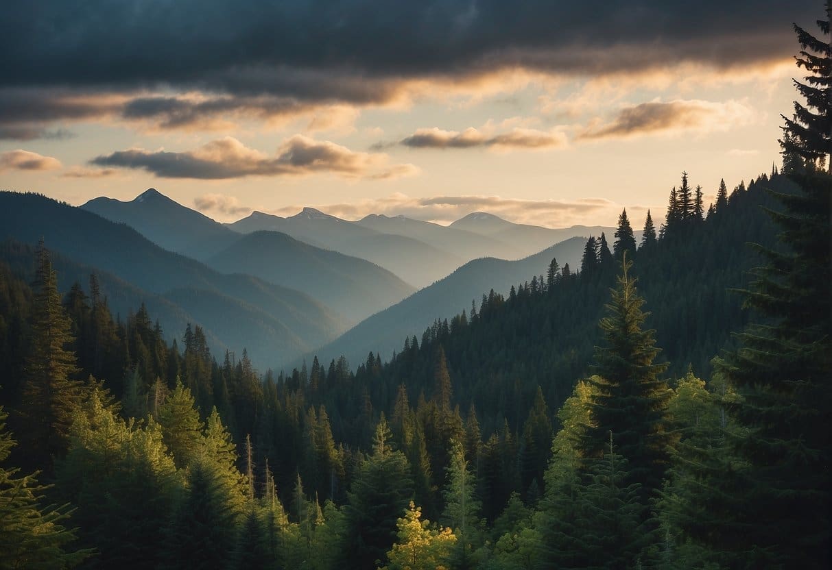 Lush mountain forests in the Pacific Northwest hold cultural and historical significance