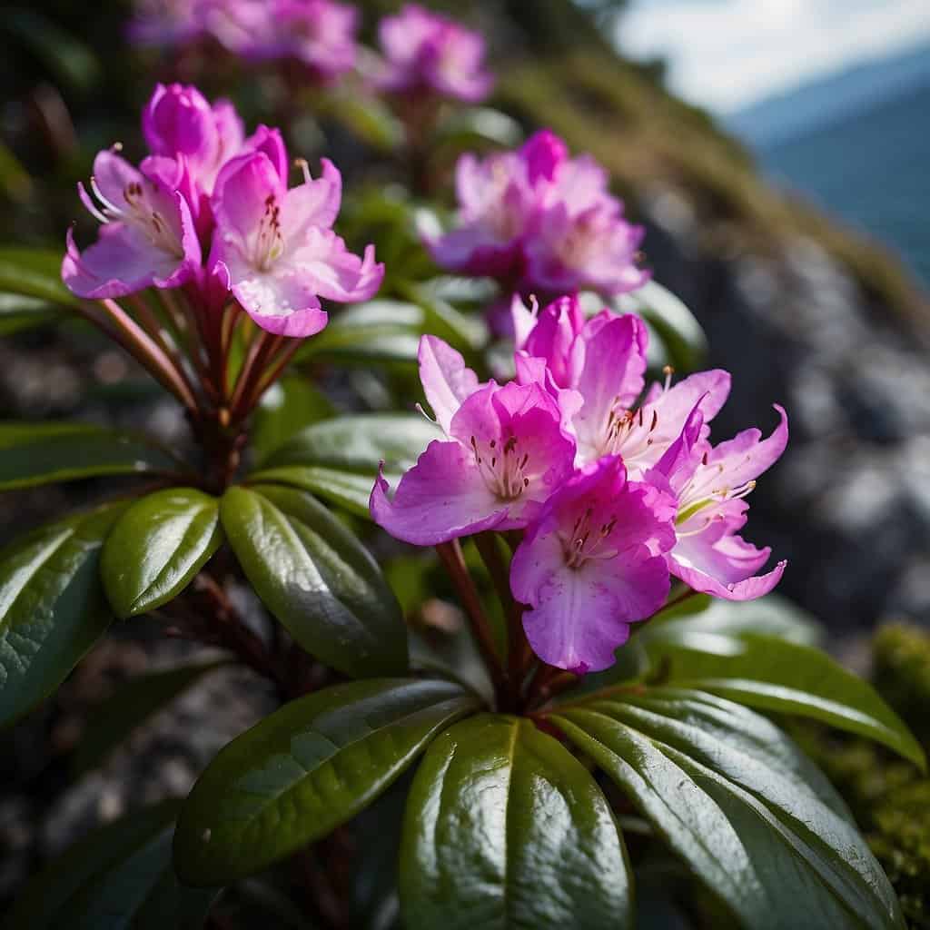 coast rhododendron, the Washington State flower.