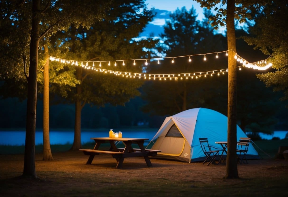 creative lighting ideas for your campsite